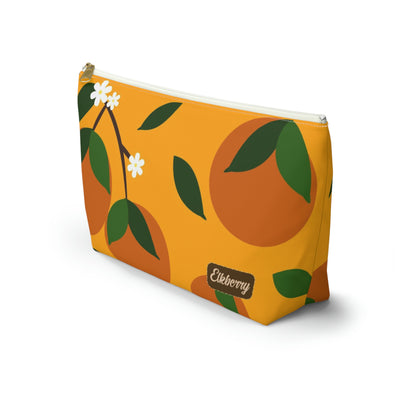 Big Bottom Zipper Pouch - Oranges