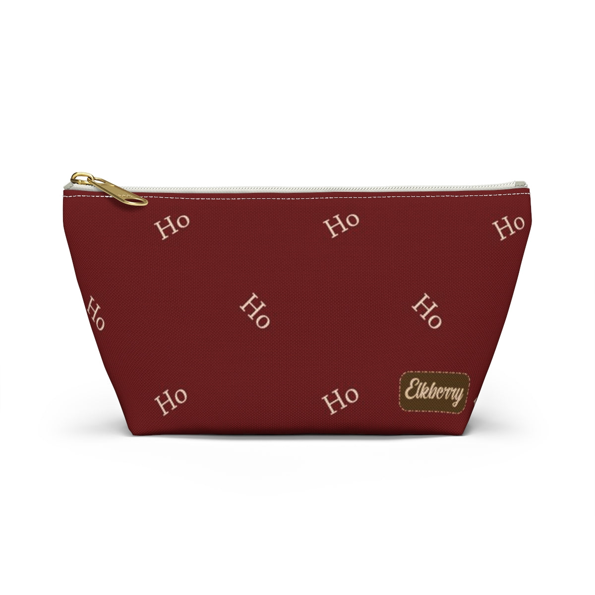 Big Bottom Zipper Pouch - Ho! Ho! Ho!