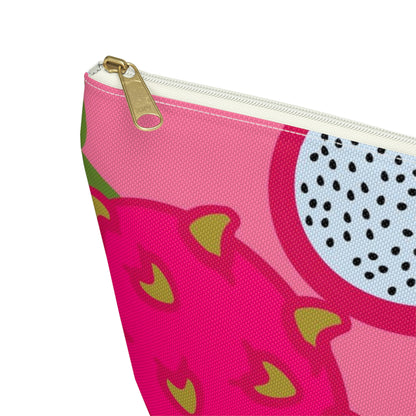 Big Bottom Zipper Pouch - Dragonfruit