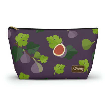 Big Bottom Zipper Pouch - Figs