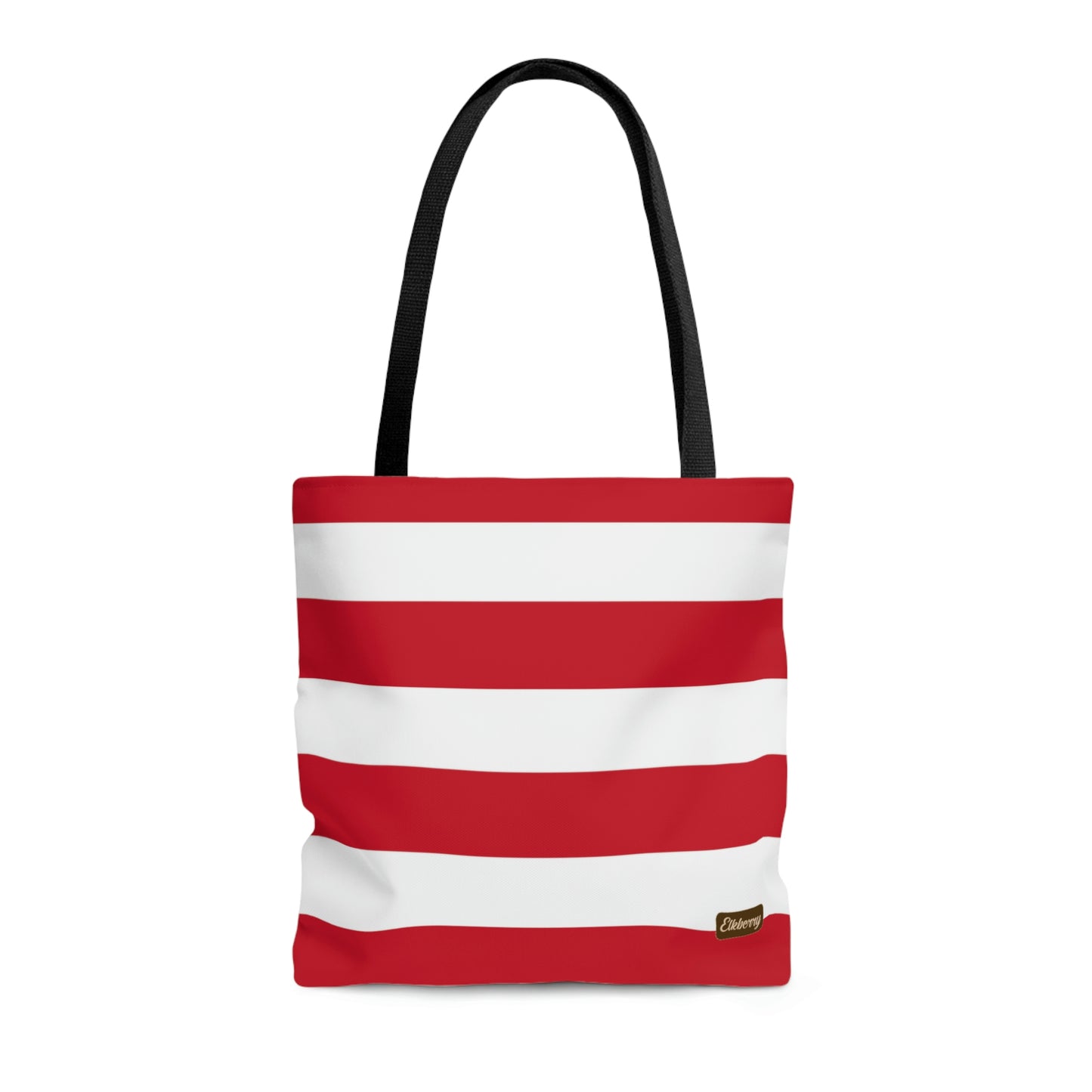 Lightweight Tote Bag - Red/White Stripes