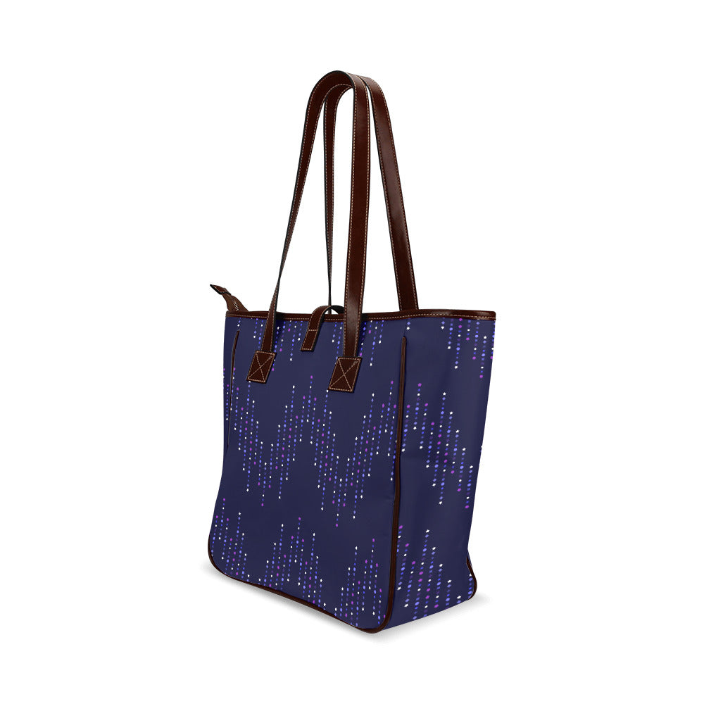 Glitter - Dark Purple Classic Tote Handbag