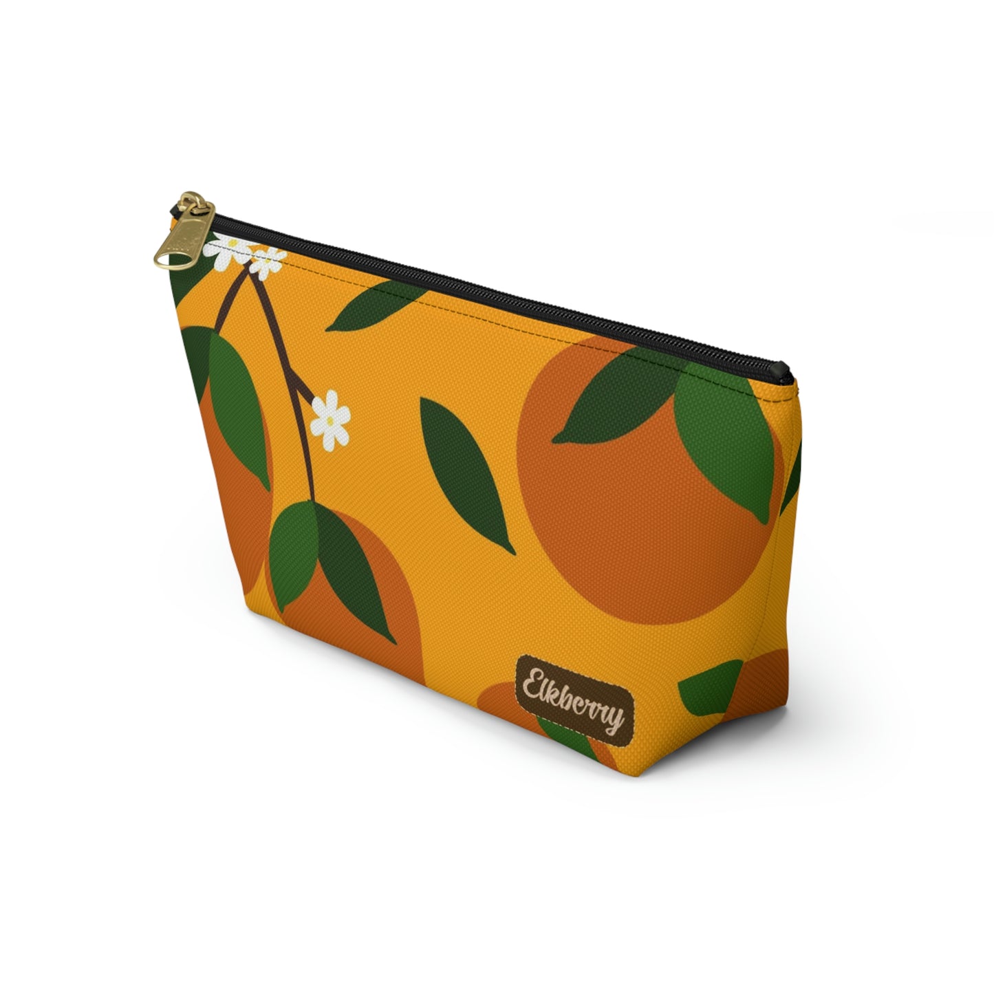 Big Bottom Zipper Pouch - Oranges