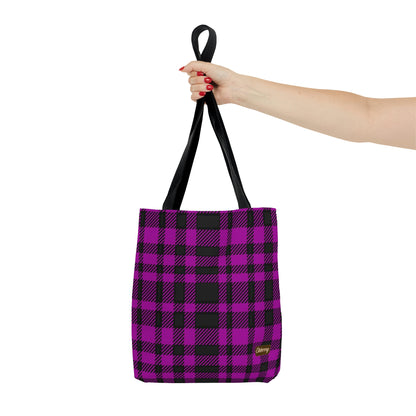 Lightweight Tote Bag - Pink Buffalo Check, Pink Plaid