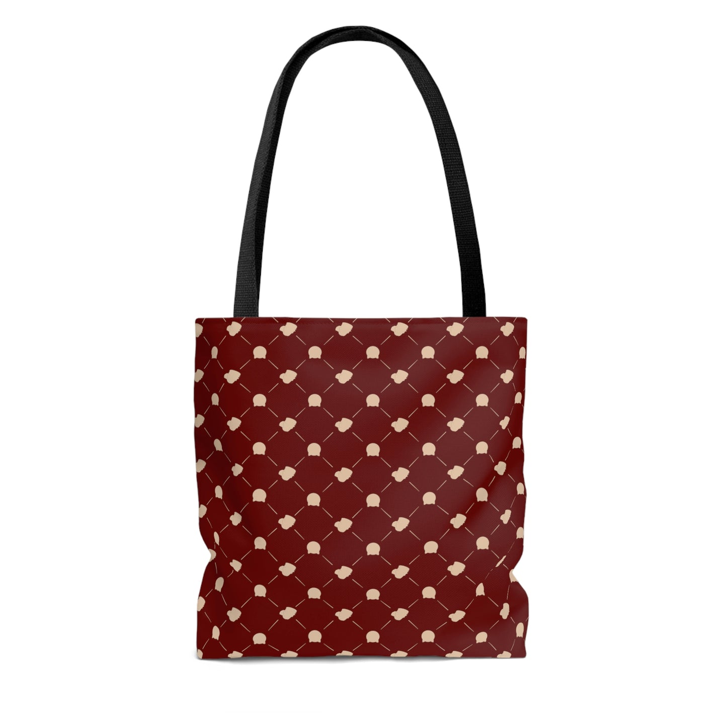 Lightweight Tote Bag - Cat & Dog in Berry