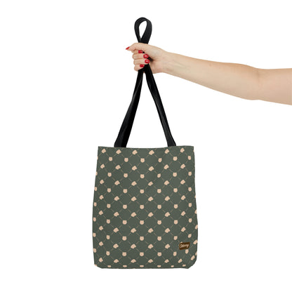 Lightweight Tote Bag - Cat & Dog in Sage