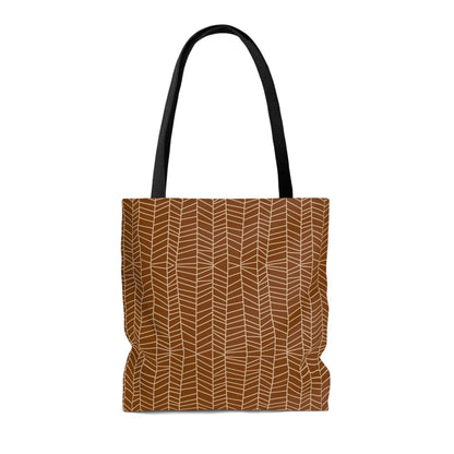 Lightweight Tote Bag - Herringbone in Pumpkin