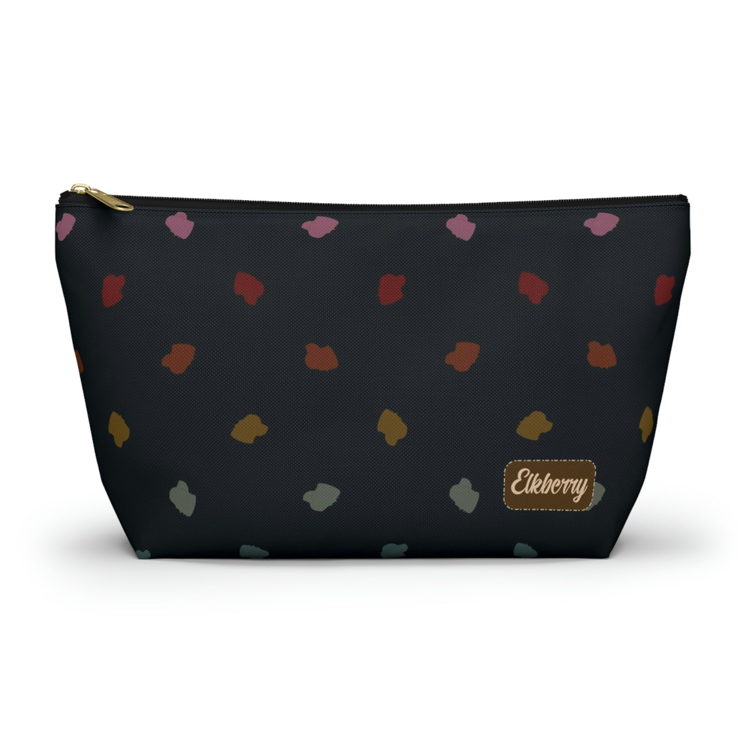 Big Bottom Zipper Pouch - Elkberry Rainbow