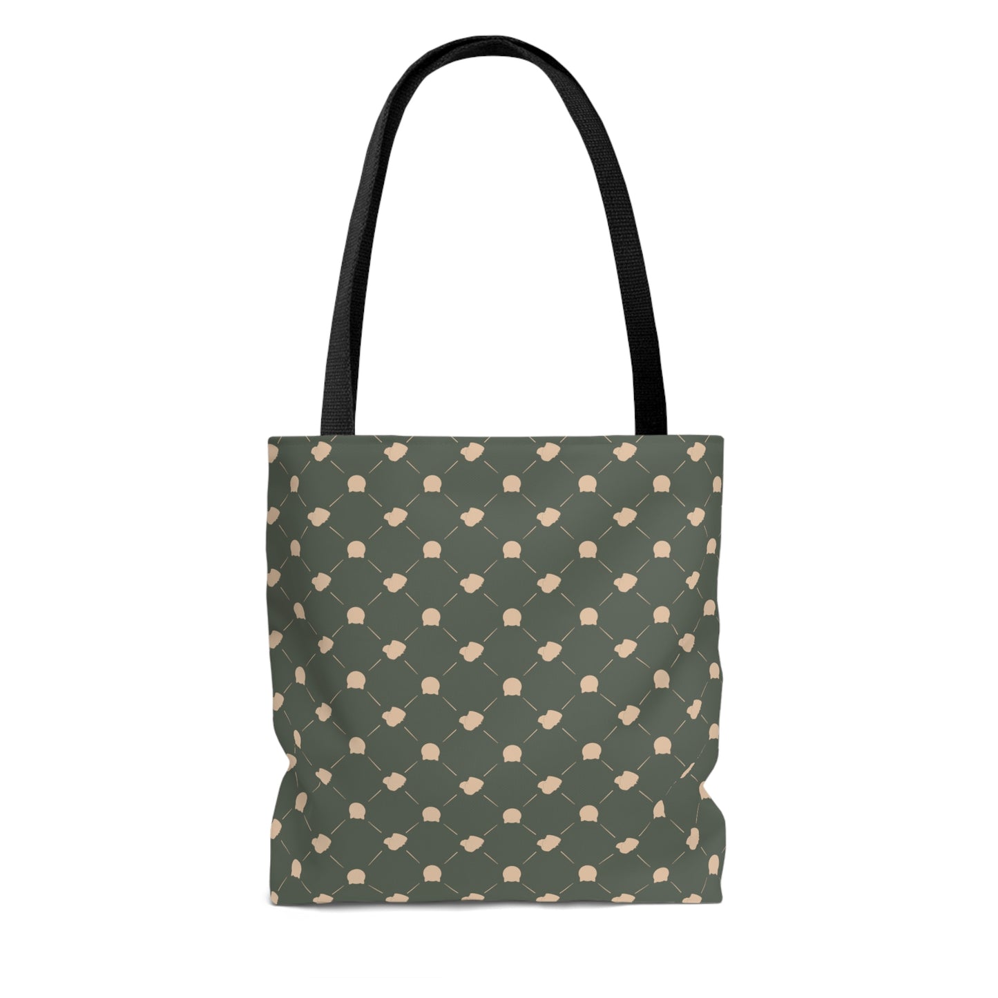 Lightweight Tote Bag - Cat & Dog in Sage