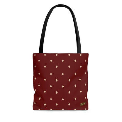 Lightweight Tote Bag - Diamonds on Berry