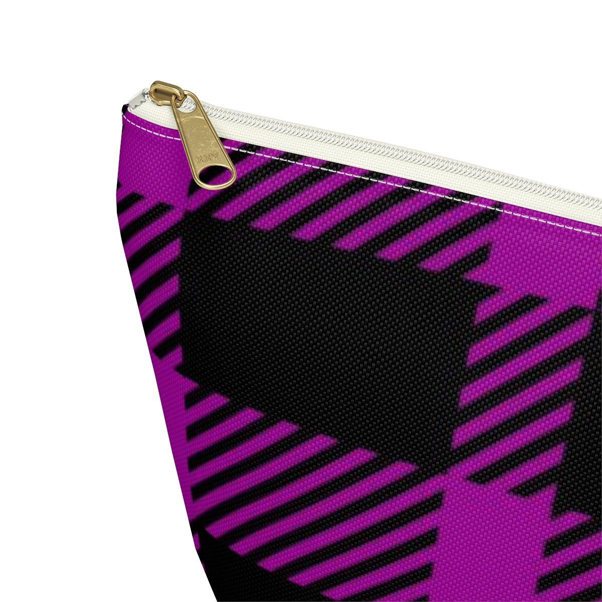 Big Bottom Zipper Pouch - Pink Buffalo Check, Pink Plaid