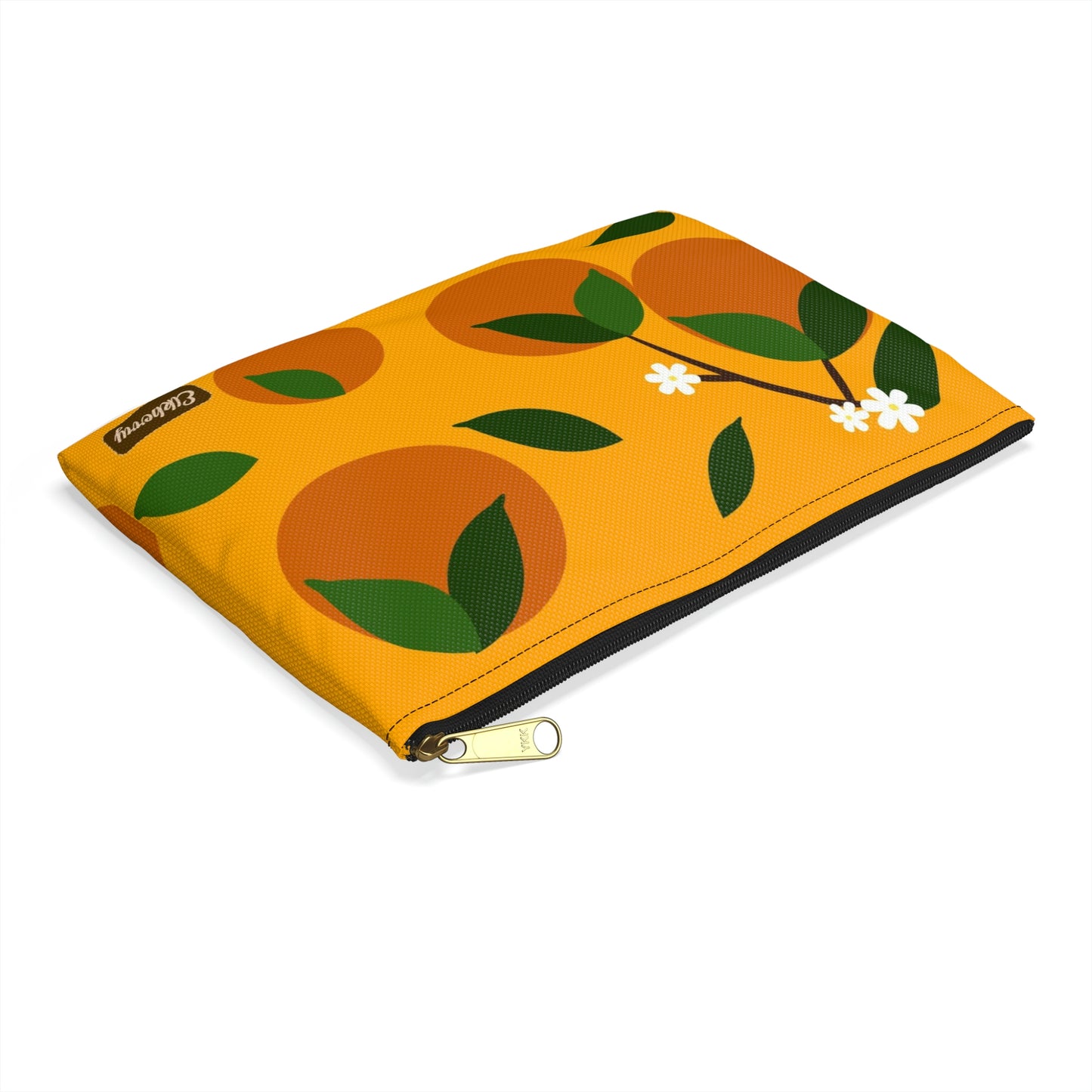 Flat Zipper Pouch - Oranges