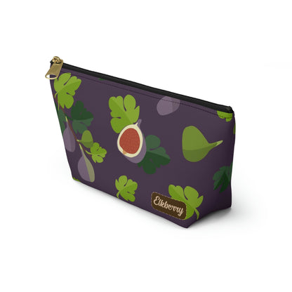 Big Bottom Zipper Pouch - Figs