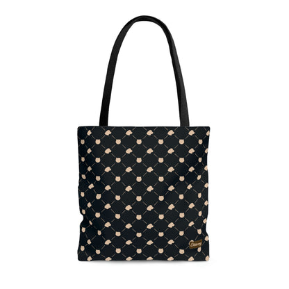 Lightweight Tote Bag - Cat & Dog in Navy