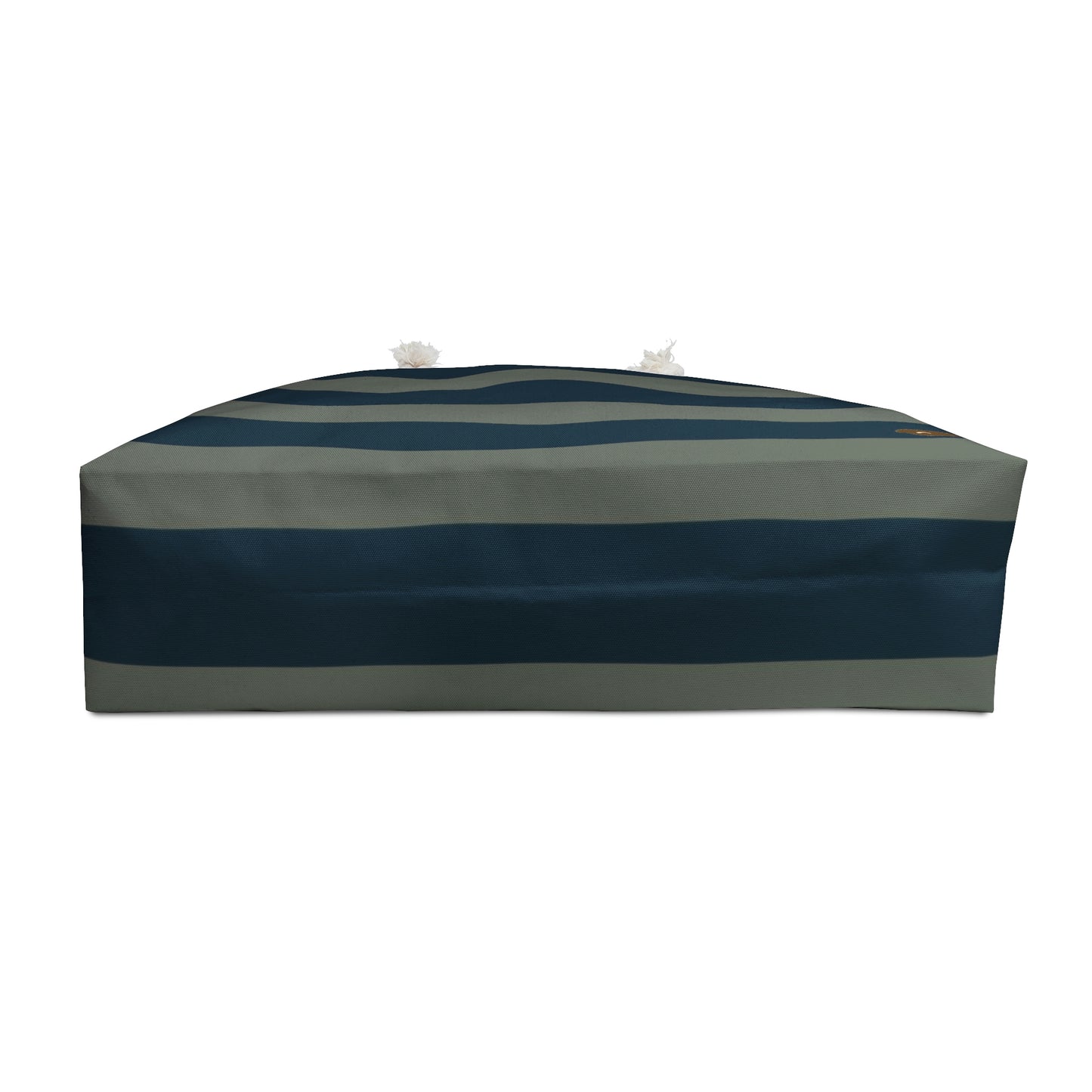 Weekender Tote Bag - Sage/Navy Stripes