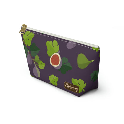 Big Bottom Zipper Pouch - Figs