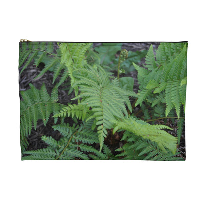 Flat Zipper Pouch - Ferns