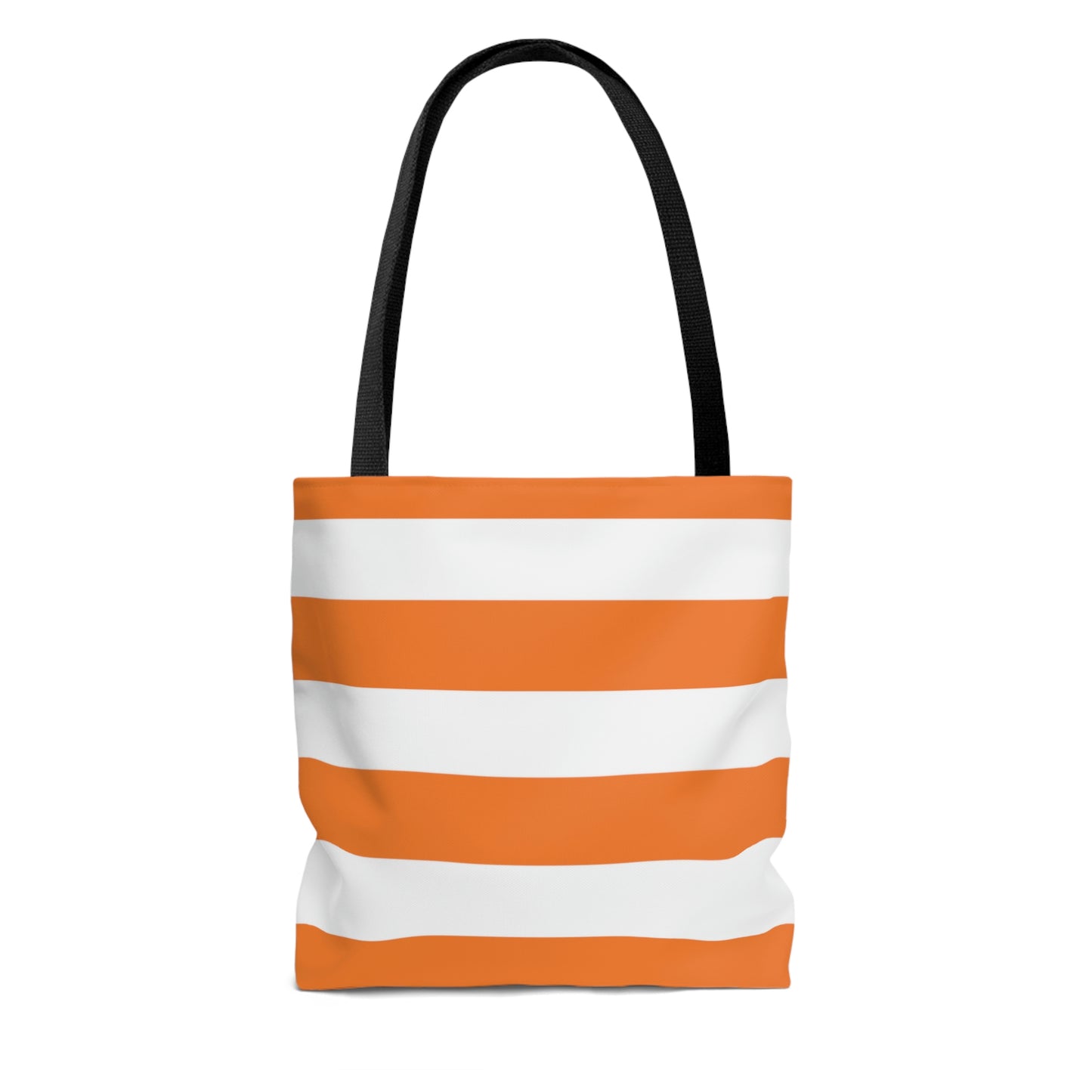 Lightweight Tote Bag - Orange/White Stripes