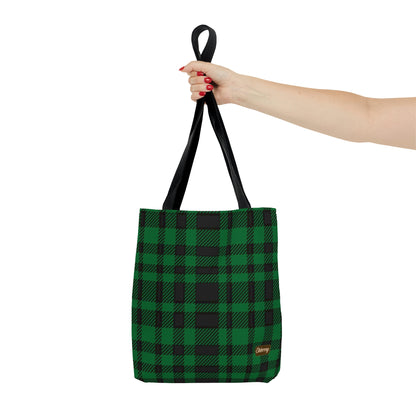 Lightweight Tote Bag - Green Buffalo Check, Green Plaid