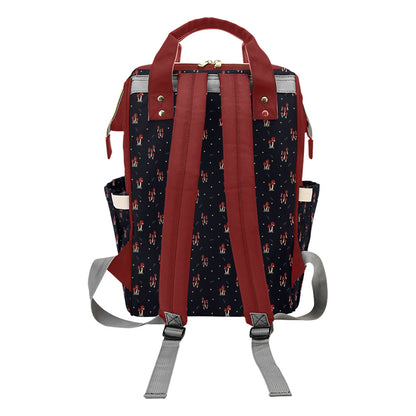 Mushroom Family - Wine Multi-Function Backpack