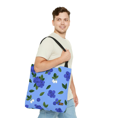 Lightweight Tote Bag - Blueberries