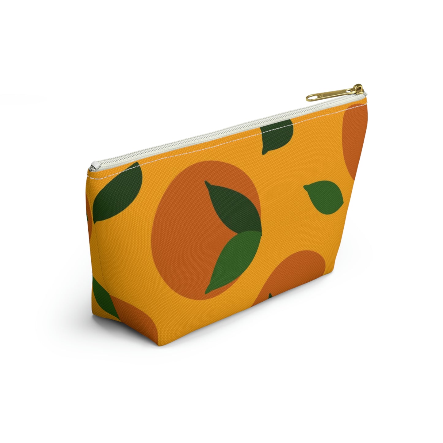 Big Bottom Zipper Pouch - Oranges