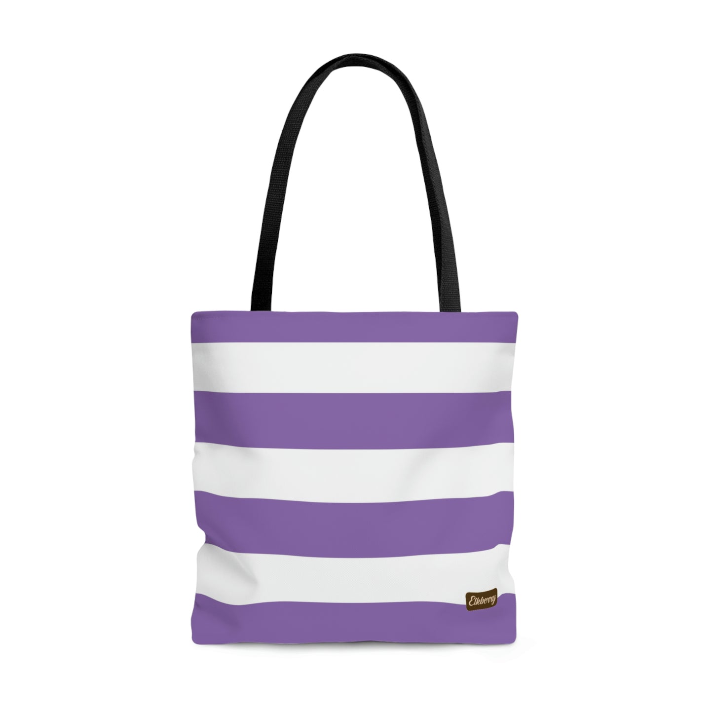 Lightweight Tote Bag - Lilac/White Stripes