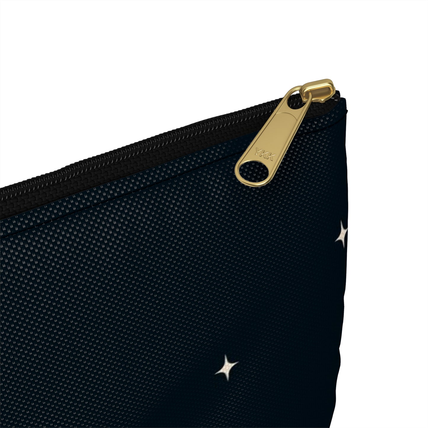 Flat Zipper Pouch - Pile of Hearts on Navy