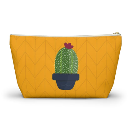 Big Bottom Zipper Pouch - Plant Nerd Cactus