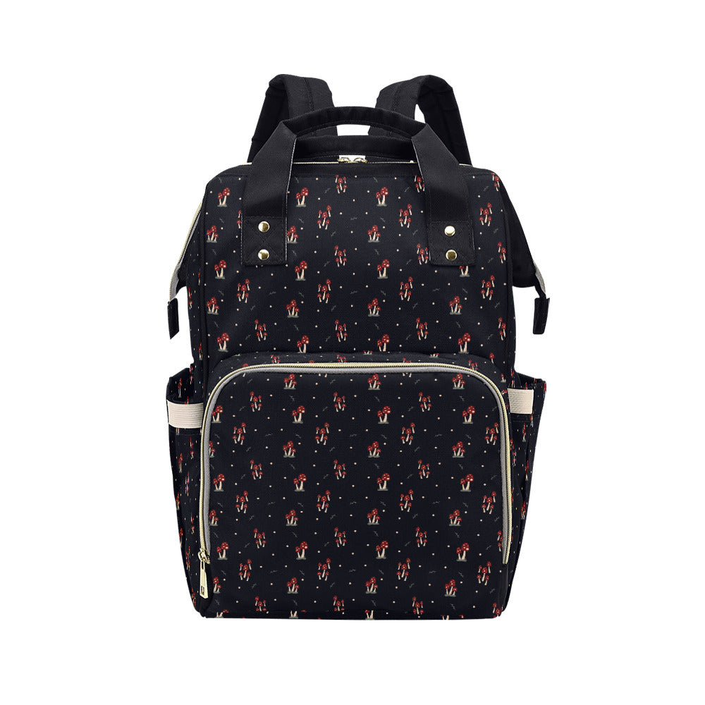 Mushroom Family - Navy Multi-Function Backpack