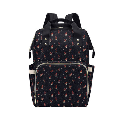 Mushroom Family - Navy Multi-Function Backpack