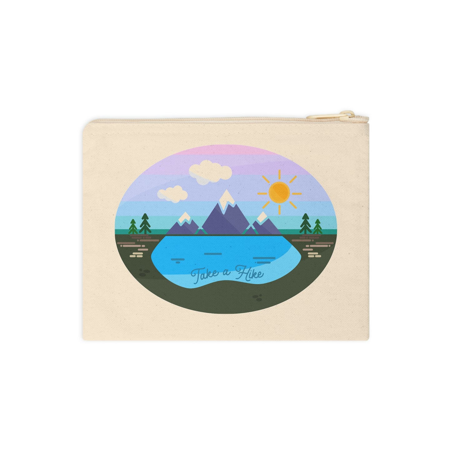 Cotton Zipper Pouch - Take a Hike