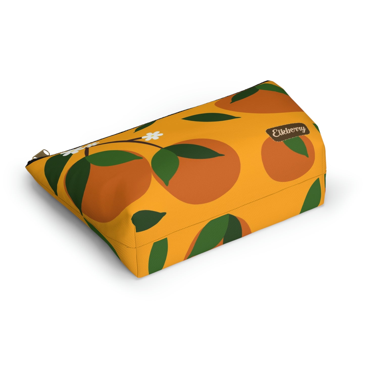 Big Bottom Zipper Pouch - Oranges