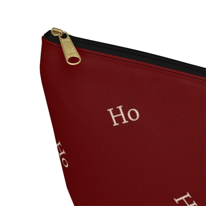 Big Bottom Zipper Pouch - Ho! Ho! Ho!