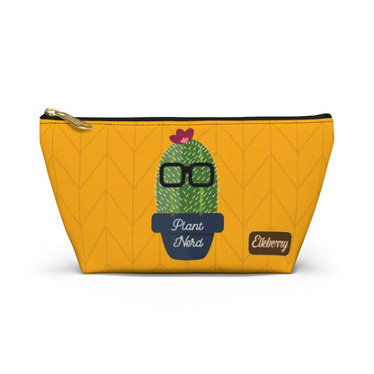 Big Bottom Zipper Pouch - Plant Nerd Cactus