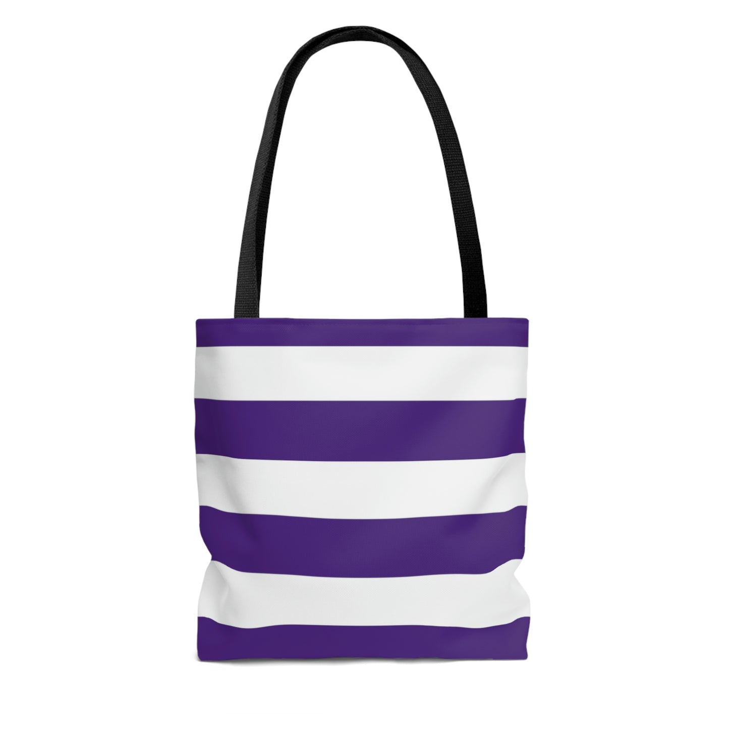 Lightweight Tote Bag - Purple/White Stripes