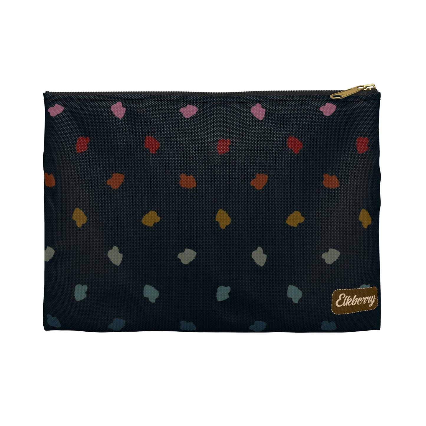 Flat Zipper Pouch - Elkberry Rainbow