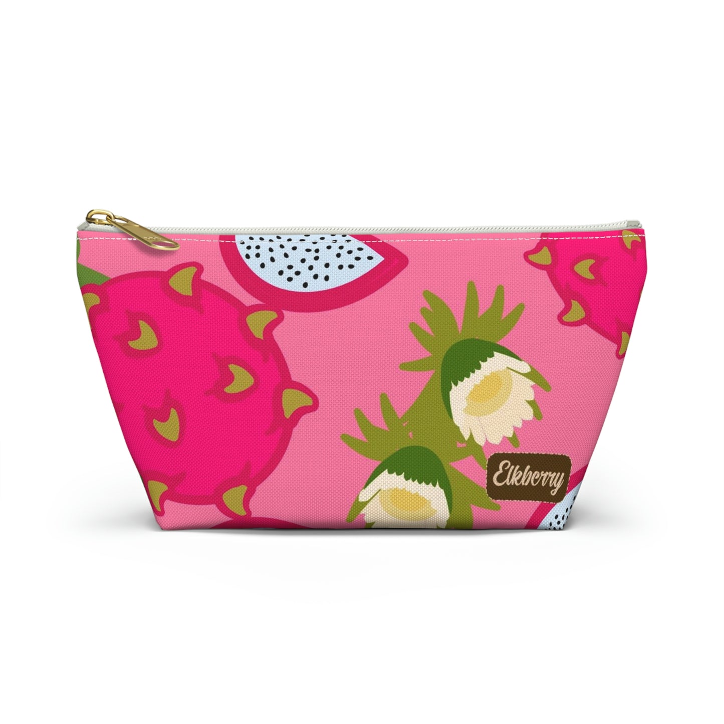 Big Bottom Zipper Pouch - Dragonfruit