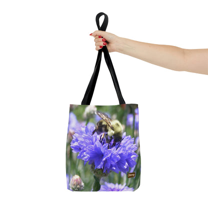 Lightweight Tote Bag - Bee on Bachelor's Button