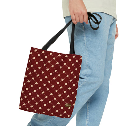 Lightweight Tote Bag - Cat & Dog in Berry