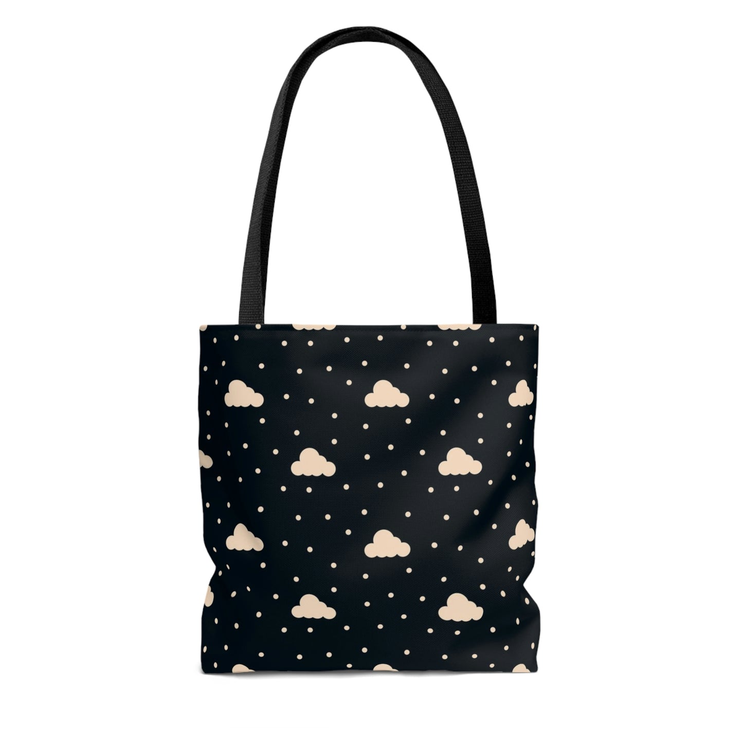 Lightweight Tote Bag - Clouds on Navy