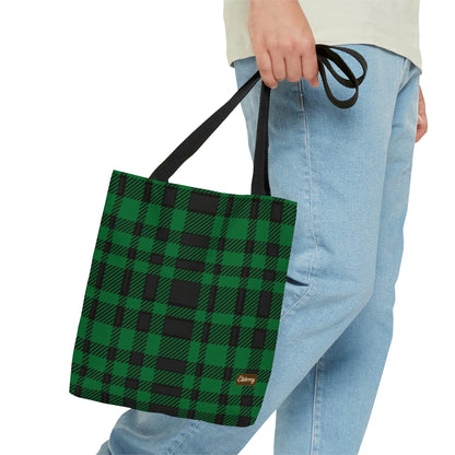 Lightweight Tote Bag - Green Buffalo Check, Green Plaid