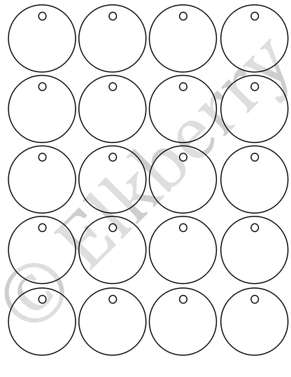 Circle Gift Tag Template (SVG) - FREEBIE!