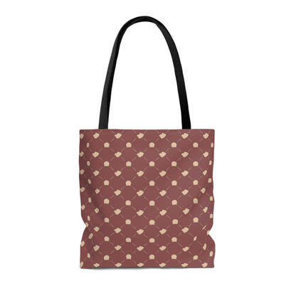 Lightweight Tote Bag - Cat & Dog in Dusty Rose