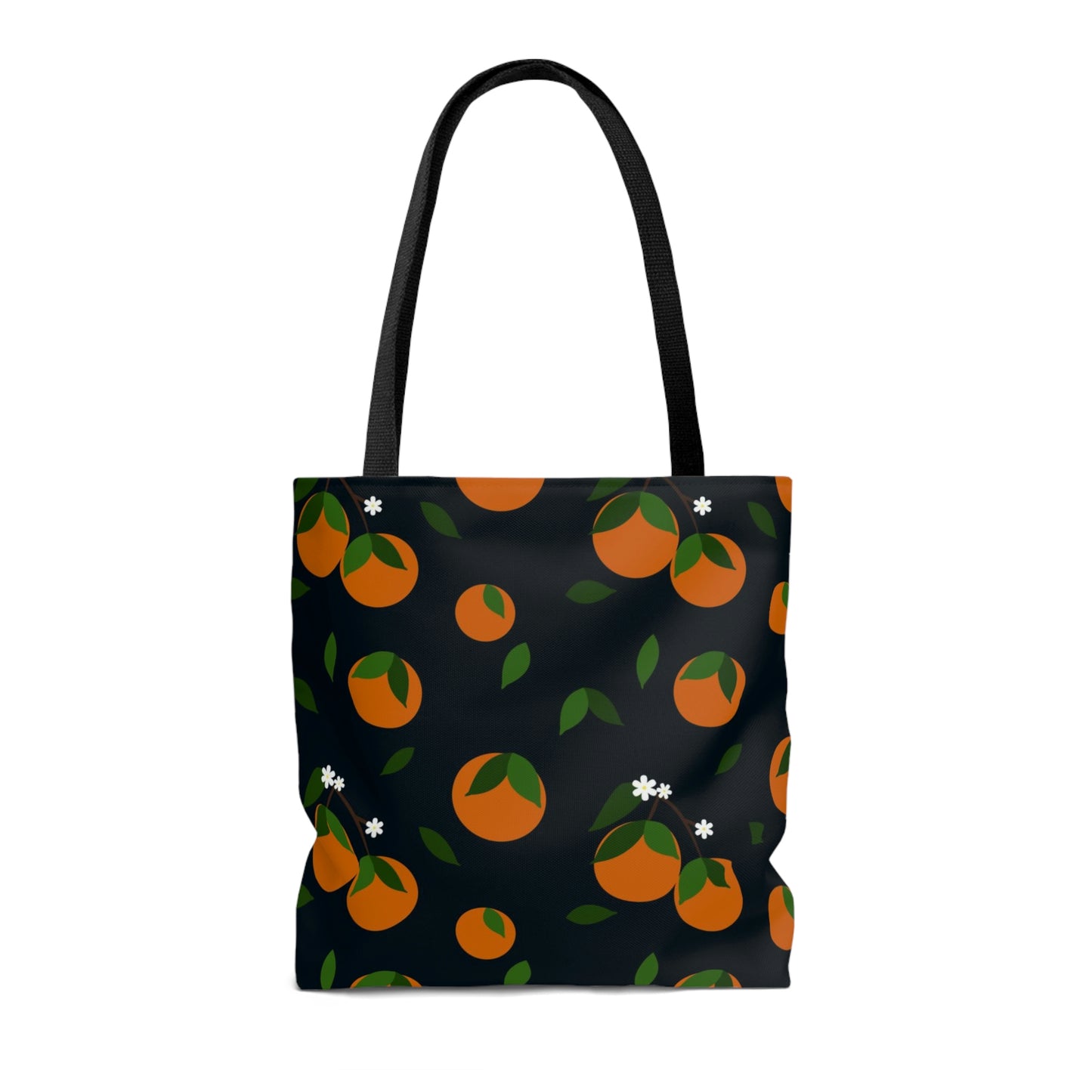 Lightweight Tote Bag -Oranges on Navy