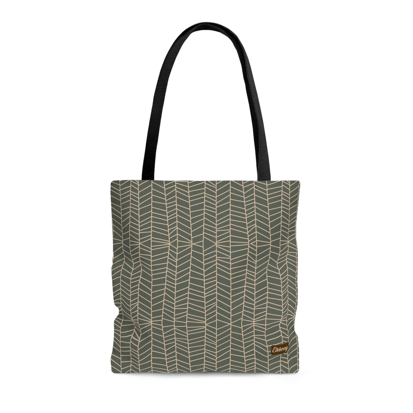 Lightweight Tote Bag - Herringbone in Sage