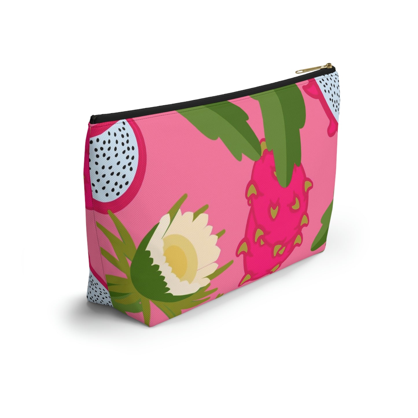 Big Bottom Zipper Pouch - Dragonfruit