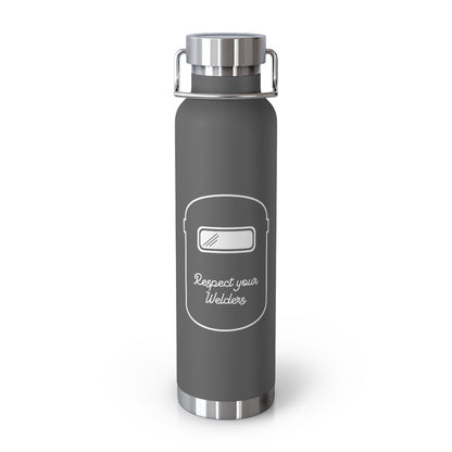 Respect Your Welders - Copper Vacuum Insulated Bottle, 22oz