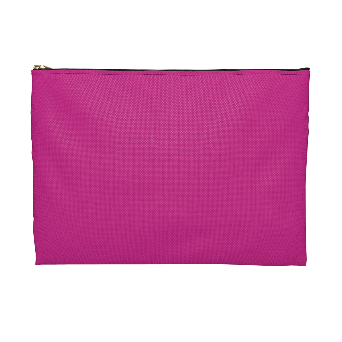 Flat Zipper Pouch - Makeup on Magenta