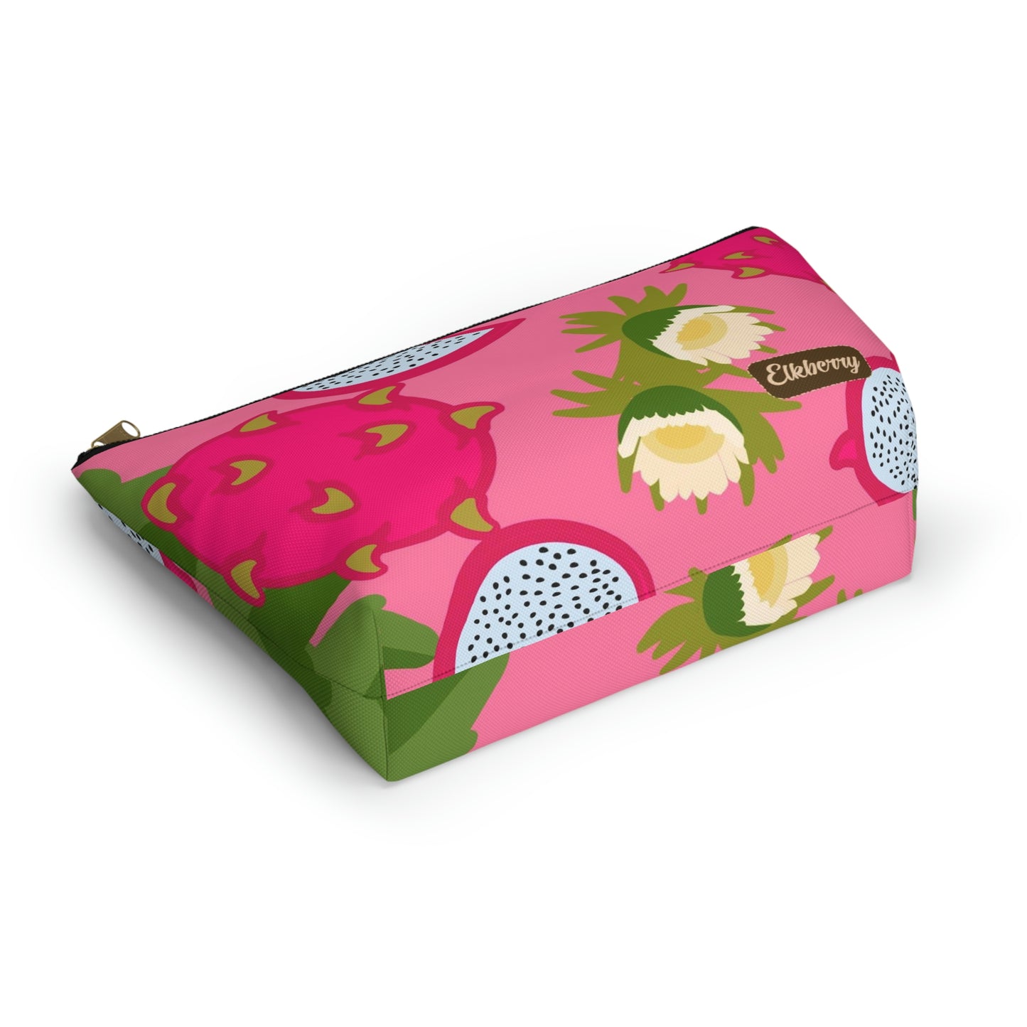 Big Bottom Zipper Pouch - Dragonfruit